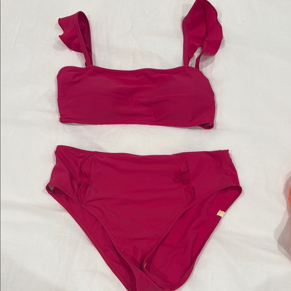 Summersalt Vibrant Pink Bikini Set size 8